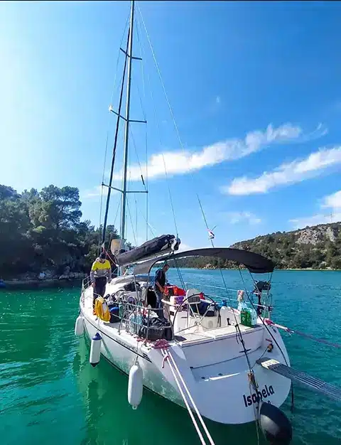 a sailboat in the water